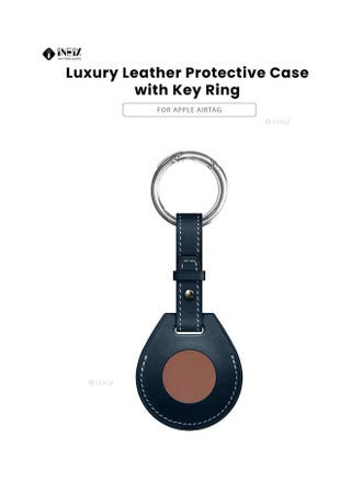 Protective Case Cover For Apple AirTag Navy Blue - v1629913598/N50409118A_1