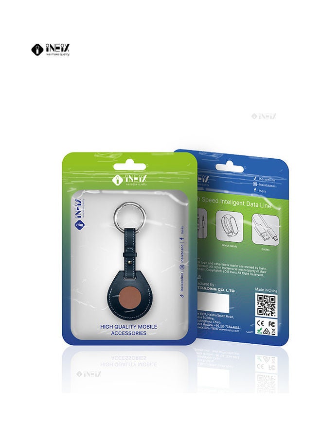 Protective Case Cover For Apple AirTag Navy Blue
