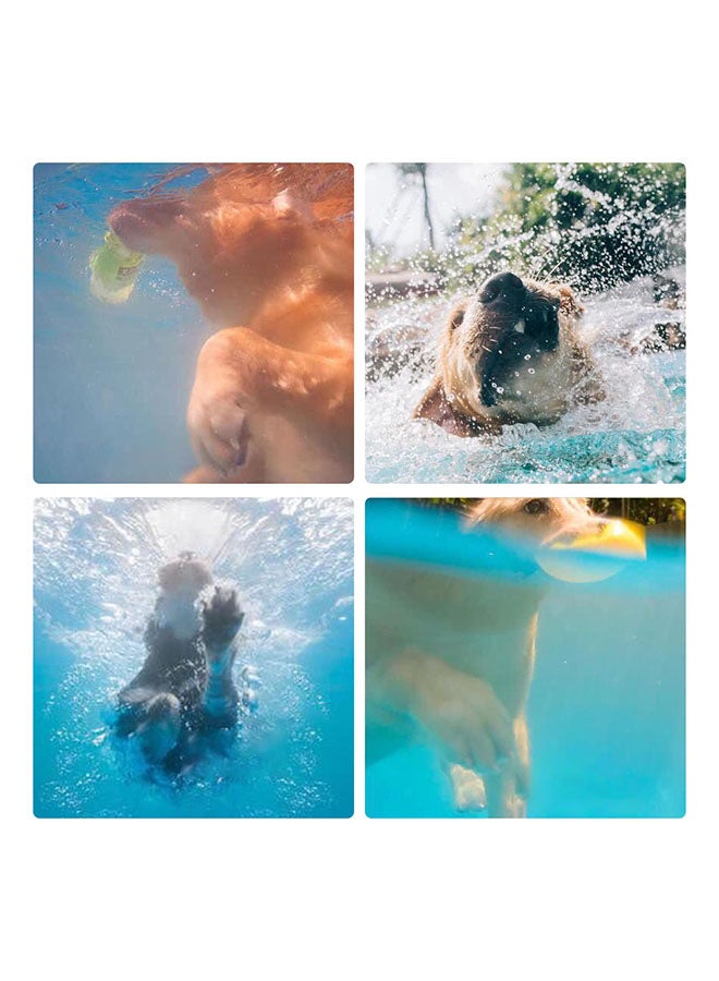 Foldable Pet Bath Pool Blue 31.5x3.5x23cm - Image 3