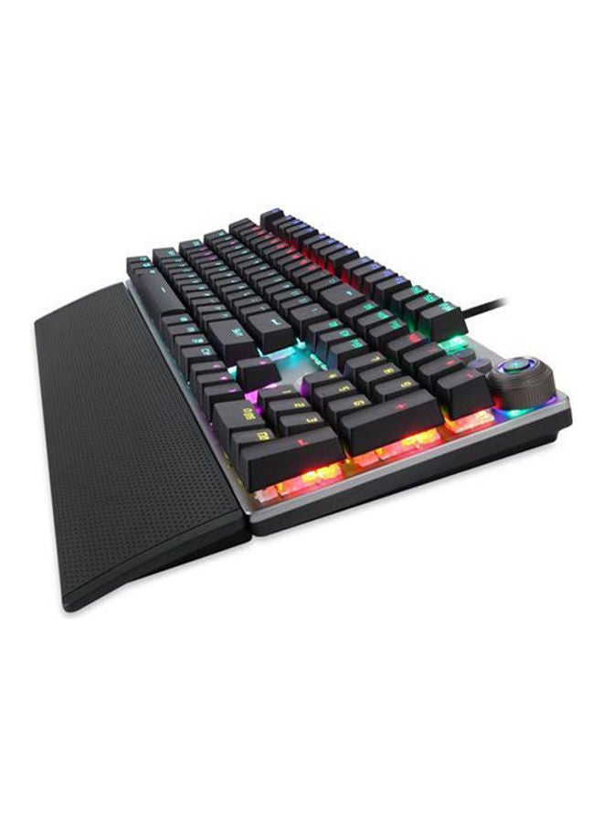 AULA - F2058 Wind Rainbow Full Gaming Mechanical Keyboard - Blue Switches Black - Image 1