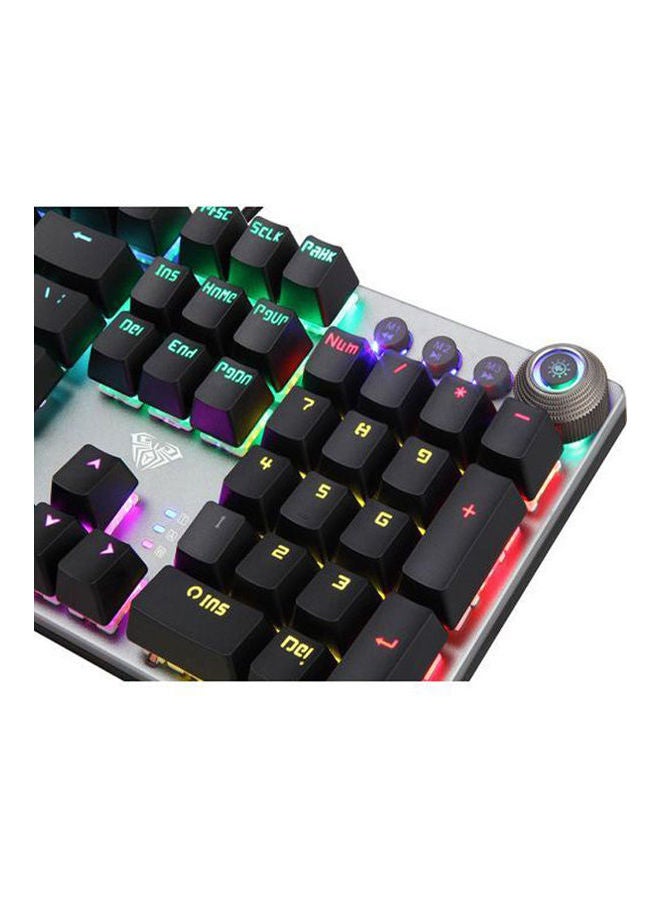 AULA - F2058 Wind Rainbow Full Gaming Mechanical Keyboard - Blue Switches Black - Image 1