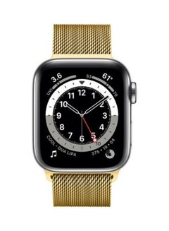 MARGOUN Stainless Steel Milanese Loop Mesh Band for Apple Watch 7/6/SE/5/4/3/2/1 42mm/44mm/45mm Gold  - Image 2