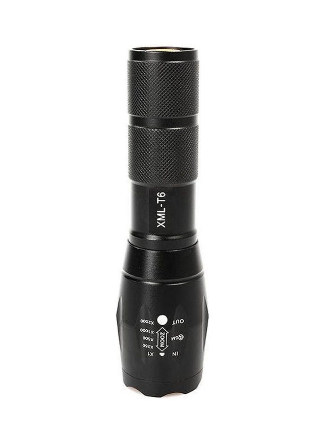 Ultrafire - Flashlight Led Telescopic Zoom  Mini Flashlight Black - Image 1