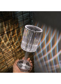 Generic Modern Crystal Table Lamp Touching Control White  - Image 3
