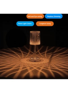 Generic Modern Crystal Table Lamp Touching Control White  - Image 4