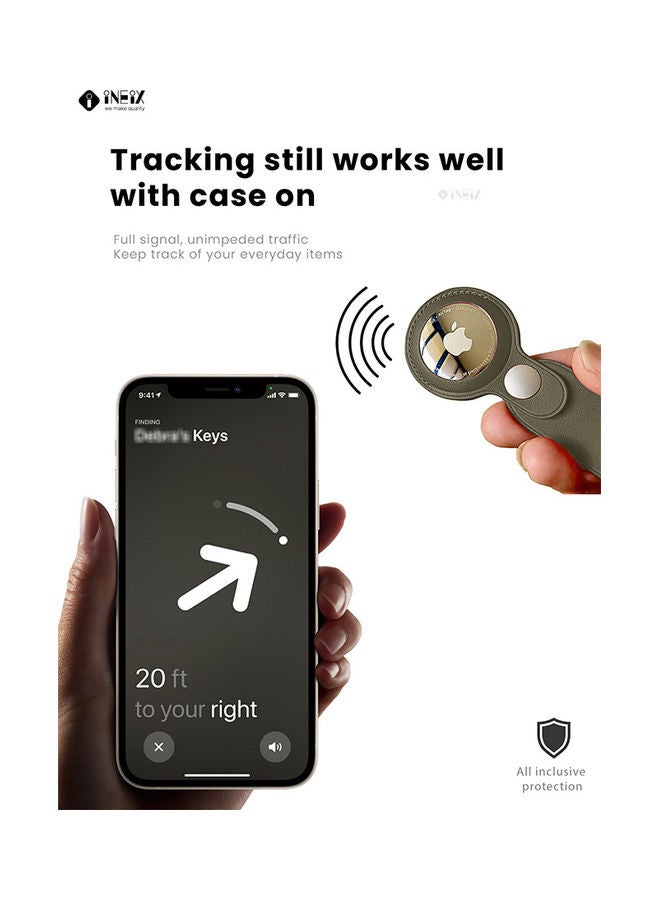 INEIX - Waterproof Protective Cover For Apple AirTag Green - Image 1