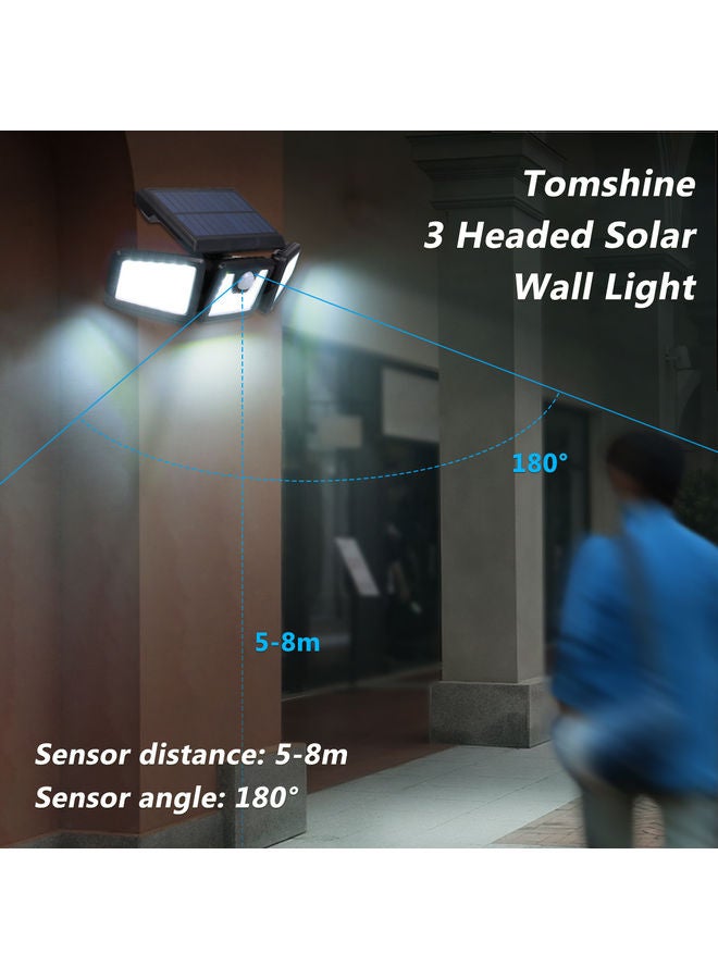 Tomshine Solar Powered PIR Motion Sensor Wall Light White  - Image 5