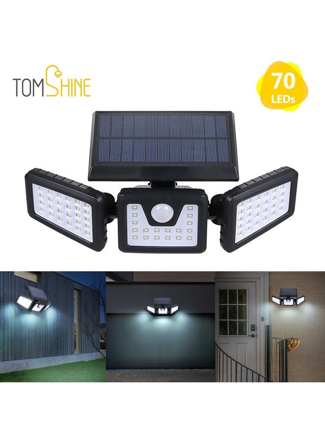 Tomshine - Solar Powered PIR Motion Sensor Wall Light White - Image 1