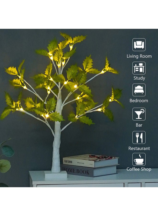 Maple Leaves Tree Branch Light Green 46.00x11.50x11.50cm  - Image 5
