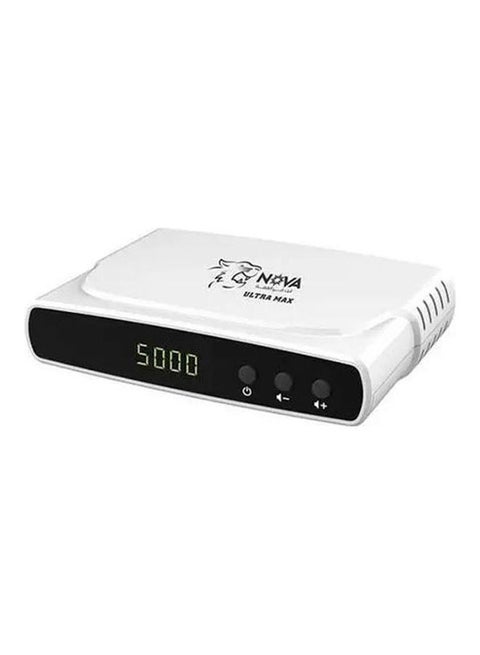 Ultra Max FHD Satellite Receiver With Built-In Wifi Novaultramaxw White