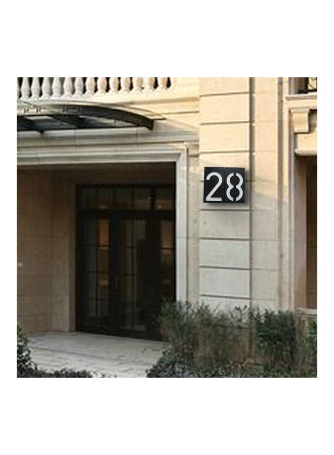 Solar House Number Light Black/White - Image 3