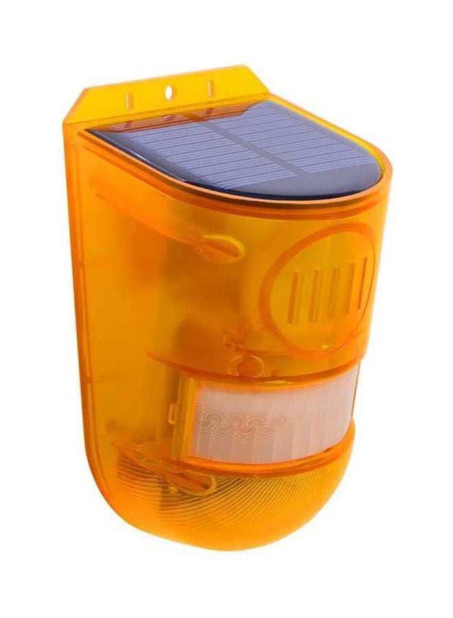 Solar Alarm Light With PIR Motion Sensor Yellow - Image 1