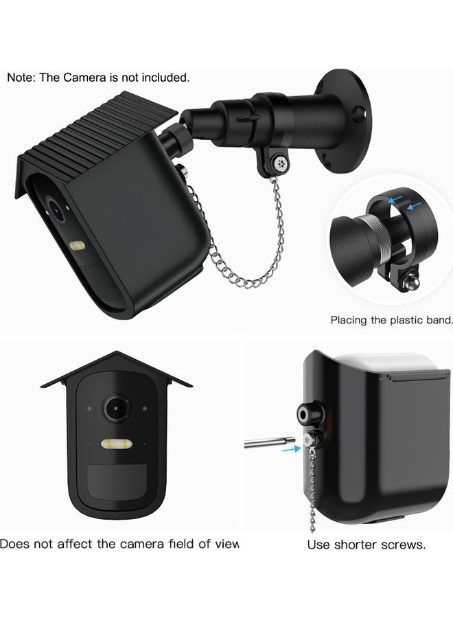 Generic - Protective Cover Set For Security Camera Black - Image 1