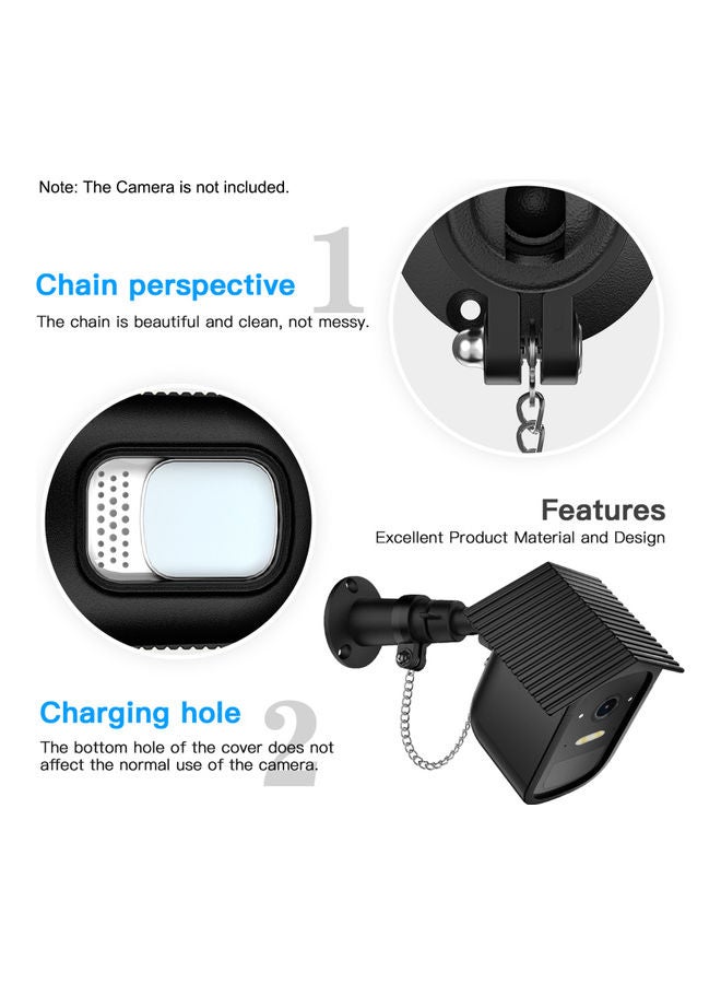 Generic - Protective Cover Set For Security Camera Black - Image 1