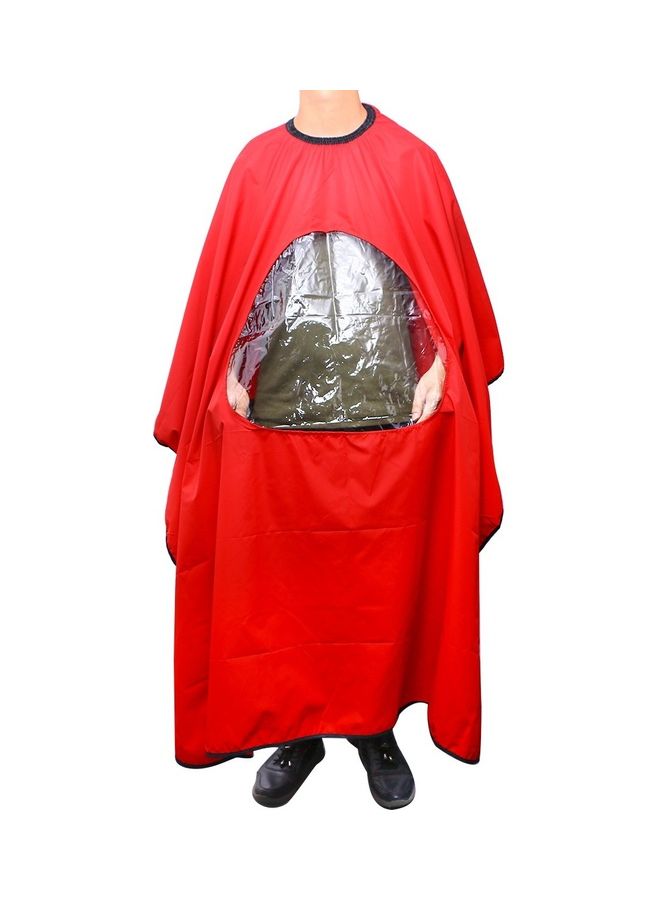 Professional Salon Hair Cutting Cape Red - Image 1