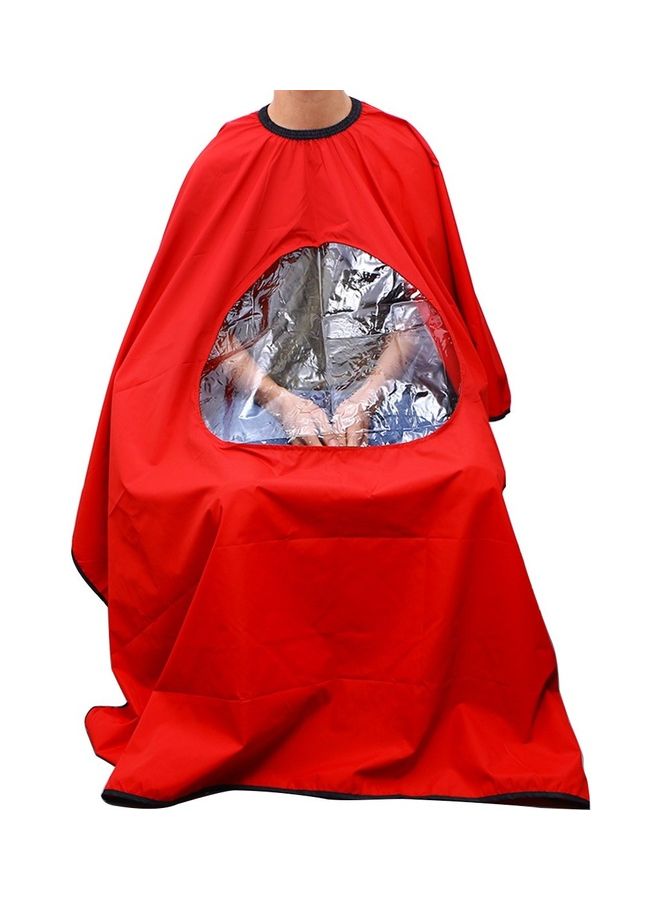 Professional Salon Hair Cutting Cape Red - Image 2
