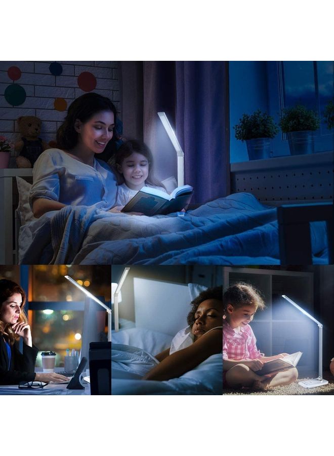 Arabest LED Desk Lamp With Wireless Charger And USB Charging Port White/Warm White/Yellow 39cm  - Image 5