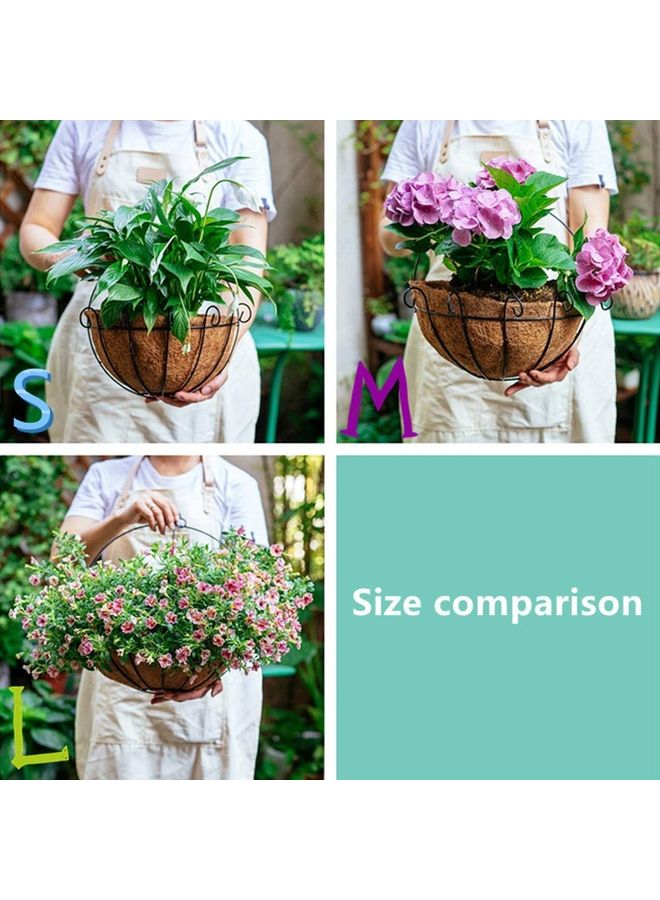 LINGWEI - Decorative Flower Pot Brown/Black 20x30x34cm - Image 1