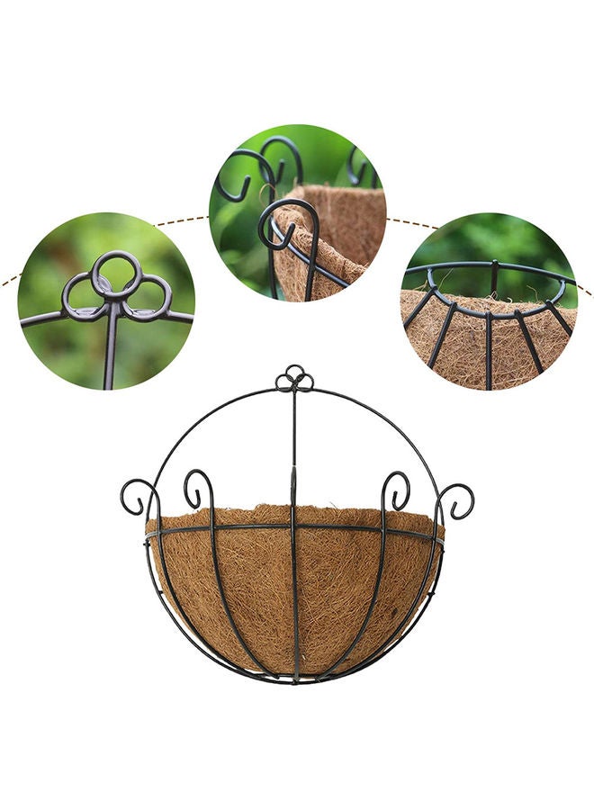 LINGWEI - Decorative Flower Pot Brown/Black 20x30x34cm - Image 1