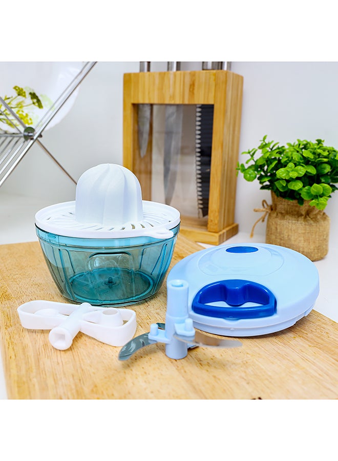 DELCASA 3-In-1 Quick Chopper Blue 12cm  - Image 3