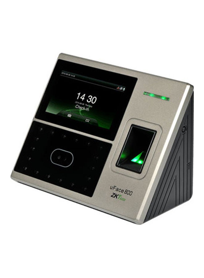 ZKTeco - uFace800 Facial Multi-biometric Time and Access Control Terminal Grey 193.6mm - Image 1