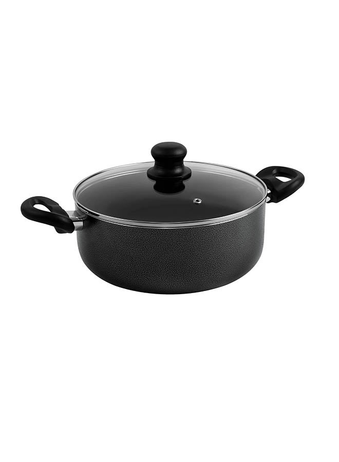 Royalford 8-Piece Ceramic Cookware Set Grey/Clear Fry Pan (24), Saucepan (18), Casserole (24), Casserole (20)cm - Image 5