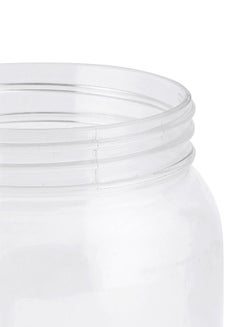 DELCASA Plastic Round Jar Yellow/Clear  - Image 3