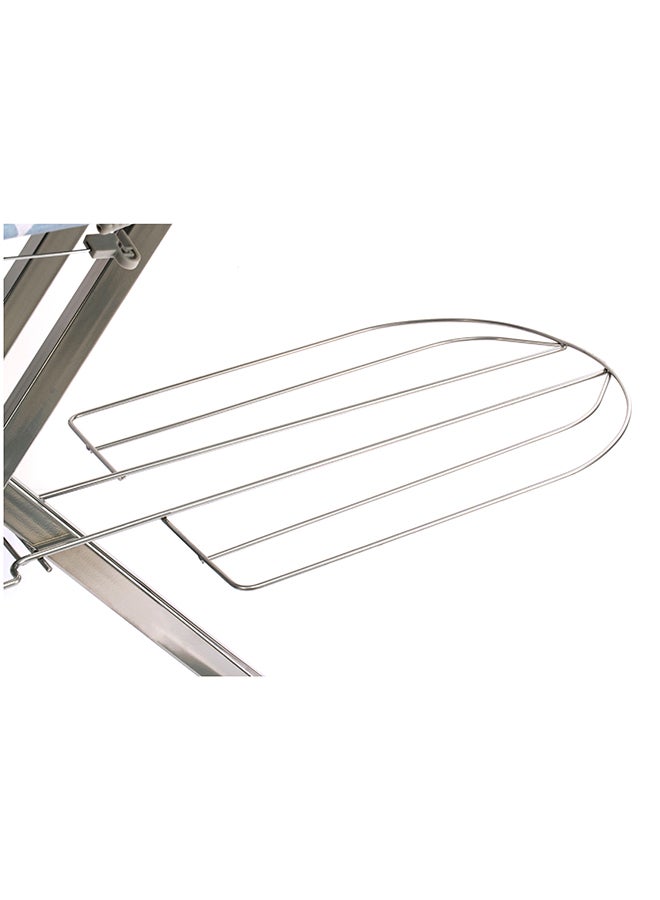 Royalford Ironing Board With Steam Iron Rest And Adjustable Height/Lock System Silver/Brown - Image 4