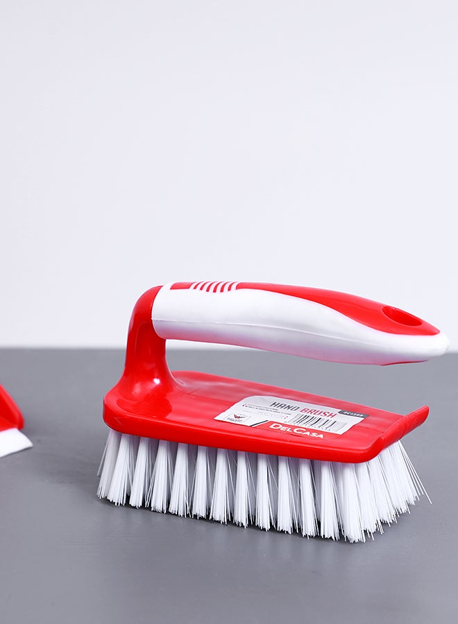 Plastic Hand Brush Yellow/Grey