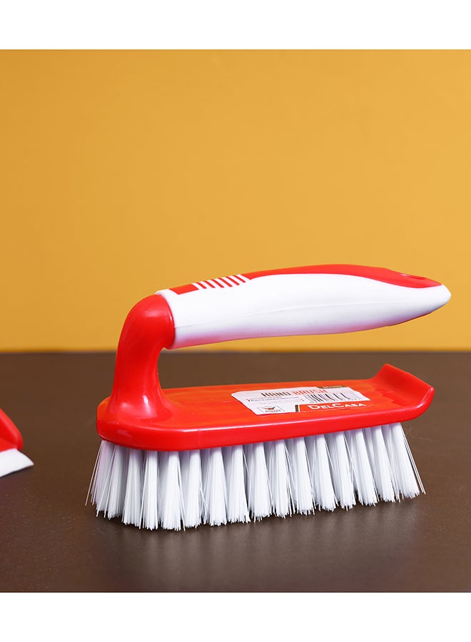 Plastic Hand Brush Yellow/Grey