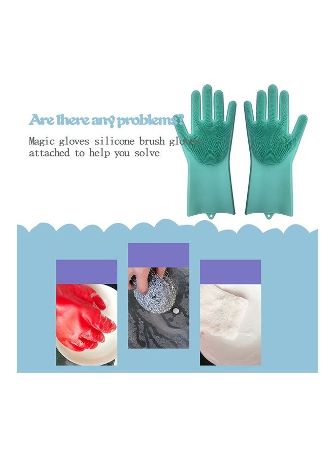 Pair Of 1 Magic Dish Washing Gloves Green 40x16x7cm - Image 3