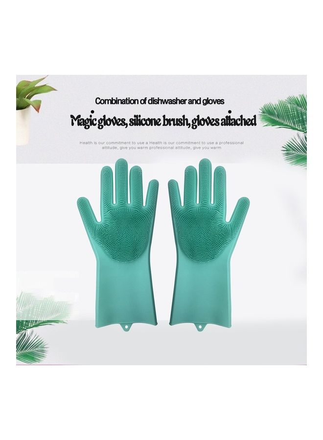 Pair Of 1 Magic Dish Washing Gloves Green 40x16x7cm - Image 4