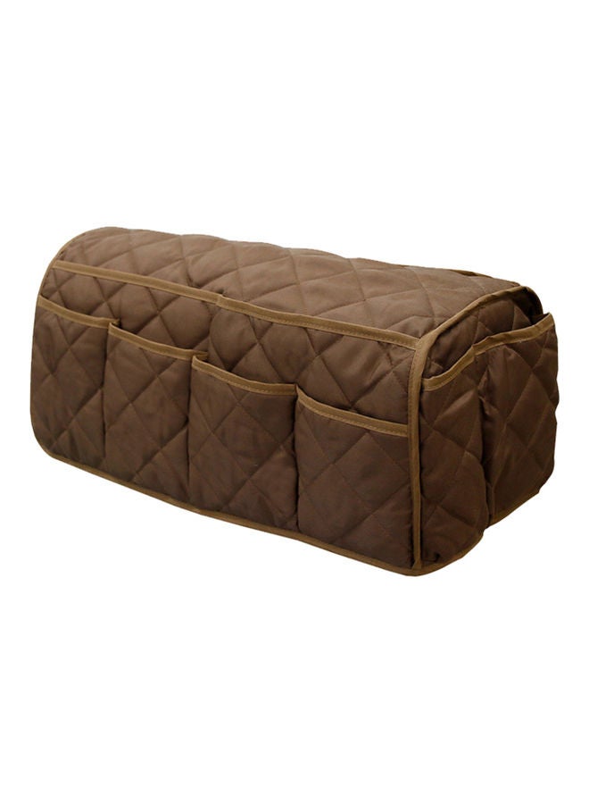 Sofa Armrest Storage Bag Brown 23.00 x 4 x 21.00cm  - Image 1