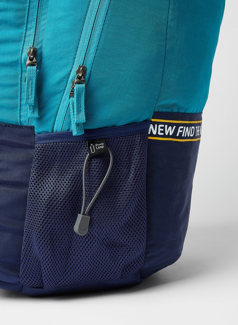 Safari Drawstring Backpack Teal/Navy  - Image 3