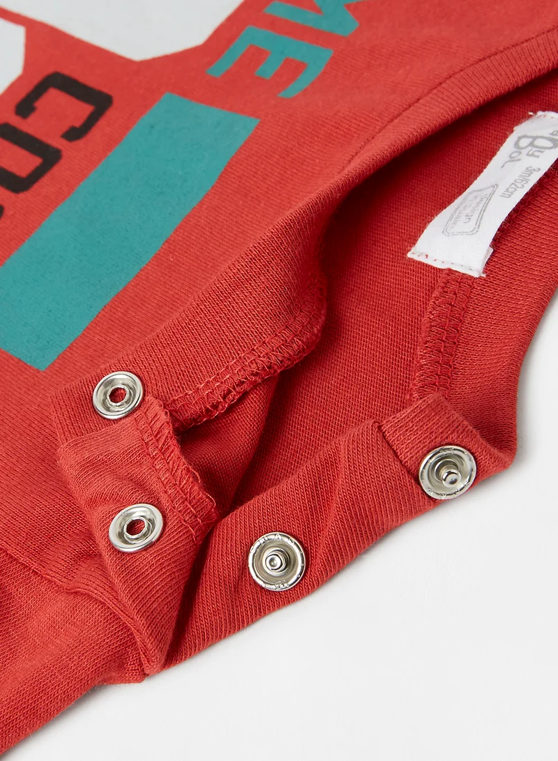 Babybol Baby Girls Varsity Clothing Set Red/Grey