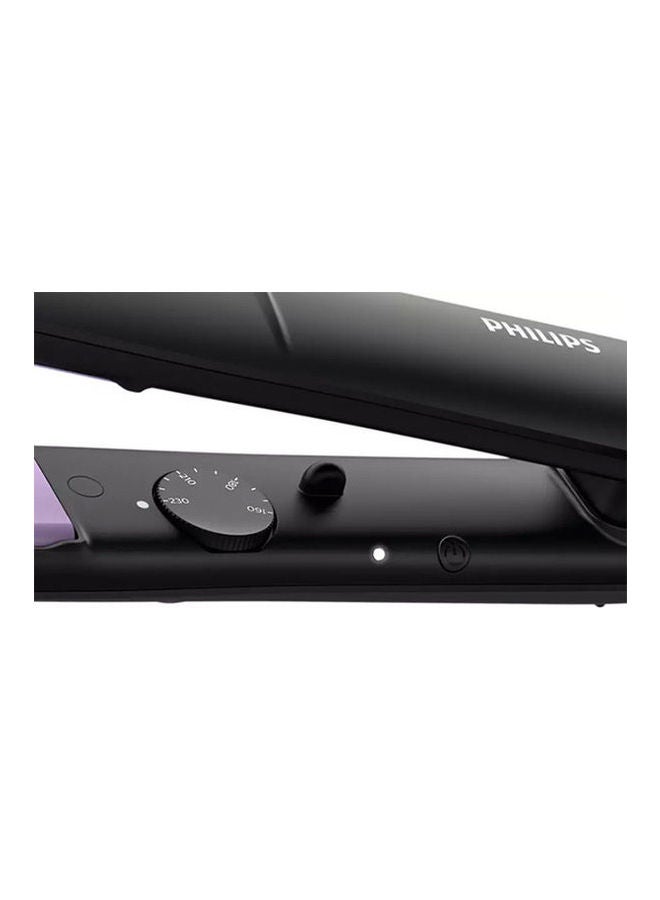 Philips BHS377 Straightcare Essential Thermoprotect Straightener Technology Keratin-Infused Plates 10 Tempersture Setting Black/Purple  - Image 3