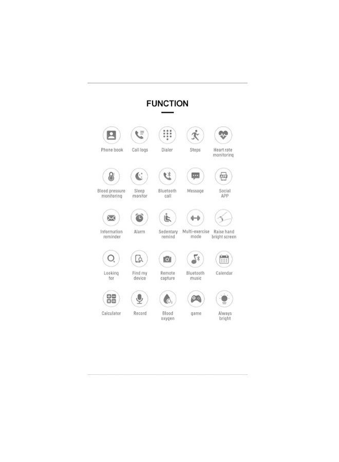 Mi VAZA - T500+Pro IP67 Waterproof Smartwatch Black - Image 1