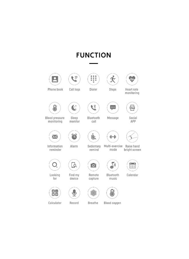 Mi VAZA - T500+ IP67 Waterproof Smartwatch Pink - Image 1