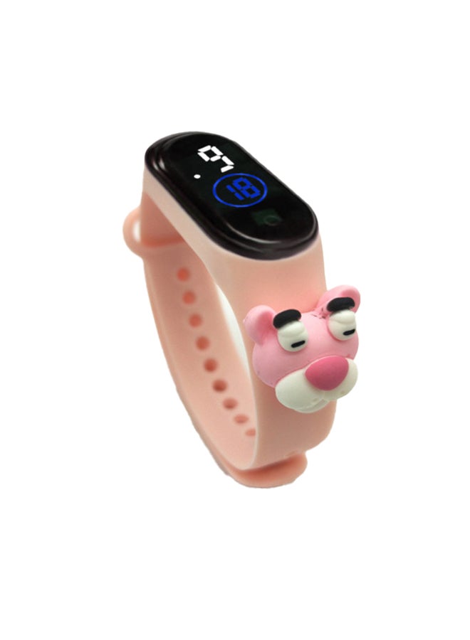 Mi VAZA M4 Cartoon Children's LED Electronic Waterproof Touch Watch Pink 