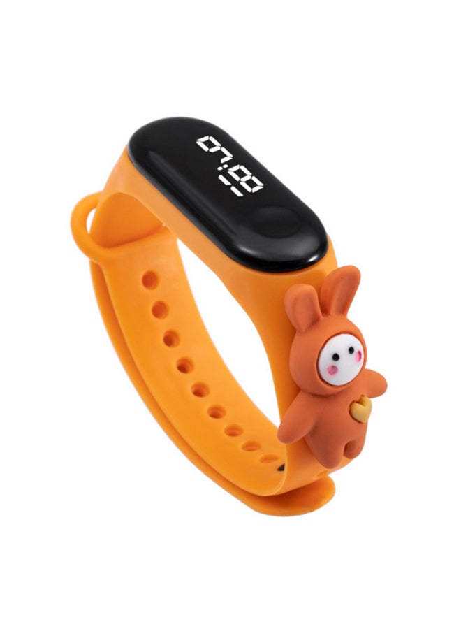 Mi VAZA M3 Cartoon Children's LED Electronic Waterproof Touch Watch Orange 