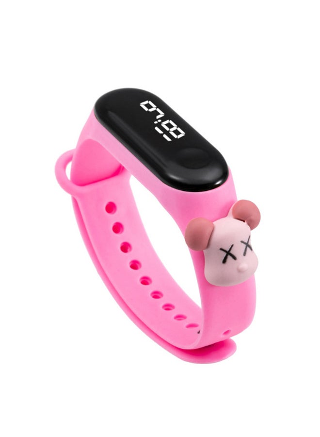 Mi VAZA M3 Cartoon Children's LED Electronic Waterproof Touch Watch Pink 
