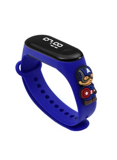 Mi VAZA M3 Cartoon Children's LED Electronic Waterproof Touch Watch Blue 