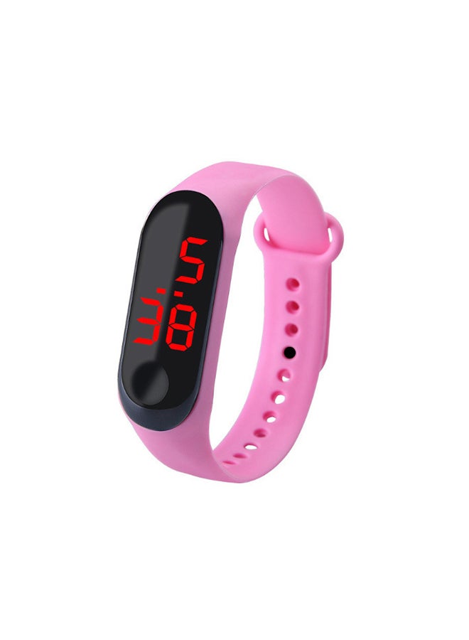 Mi VAZA - M3 Children's Three-Button LED Sports  Watch Pink - Image 1