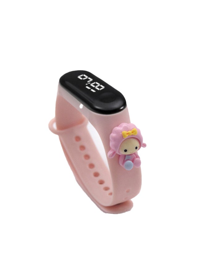 Mi VAZA M3 Cartoon Children's LED Electronic Waterproof Touch Watch Pink 