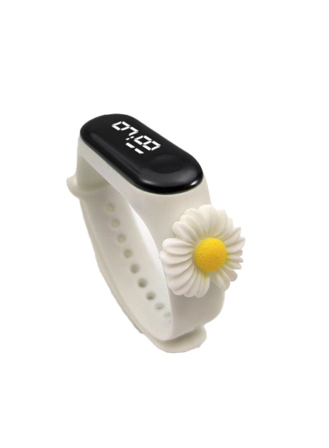 Mi VAZA M3 Cartoon Children's LED Electronic Waterproof Touch Watch White 