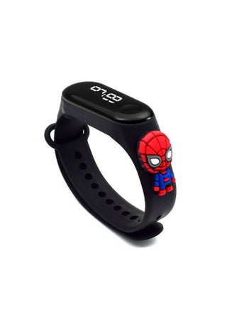 M3 Cartoon Children's LED Electronic Waterproof Touch Watch Black