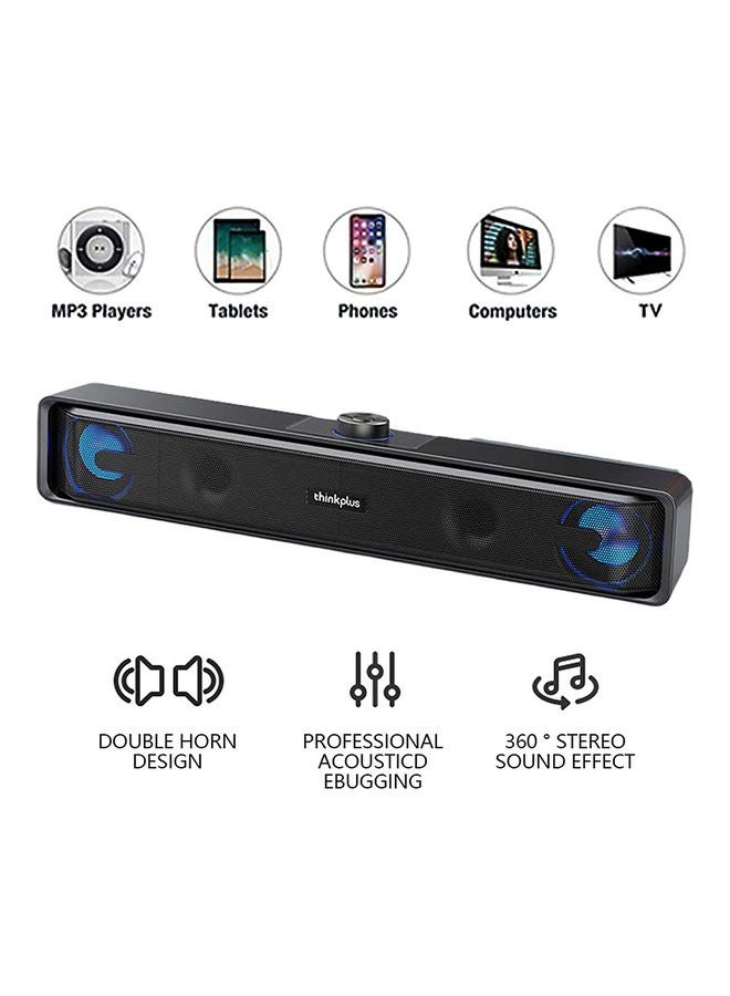 Lenovo - TS32 USB Powered BT Speaker Black - Image 1