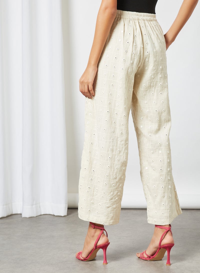 Mirror Work Palazzo Pants Off White - v1629964811/N47568540V_3