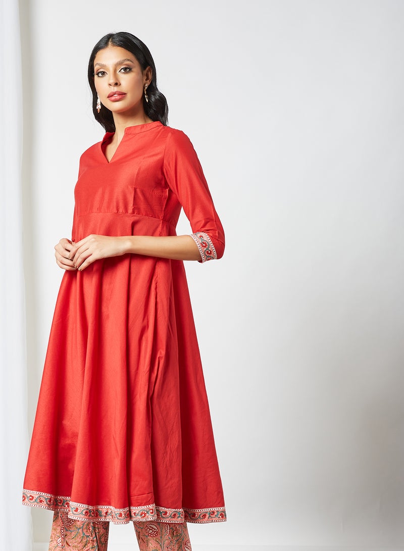 AKS Printed 3-Piece Set Red  - Image 2