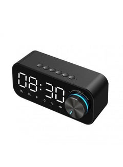 Arabest Alarm Clock With Bluetooth Music Player Black 14.2x 6 x4.5cm  - Image 1